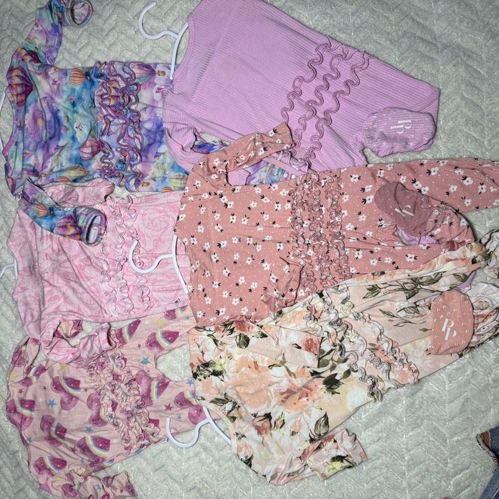 Bamboo Colorful Baby Romper Set